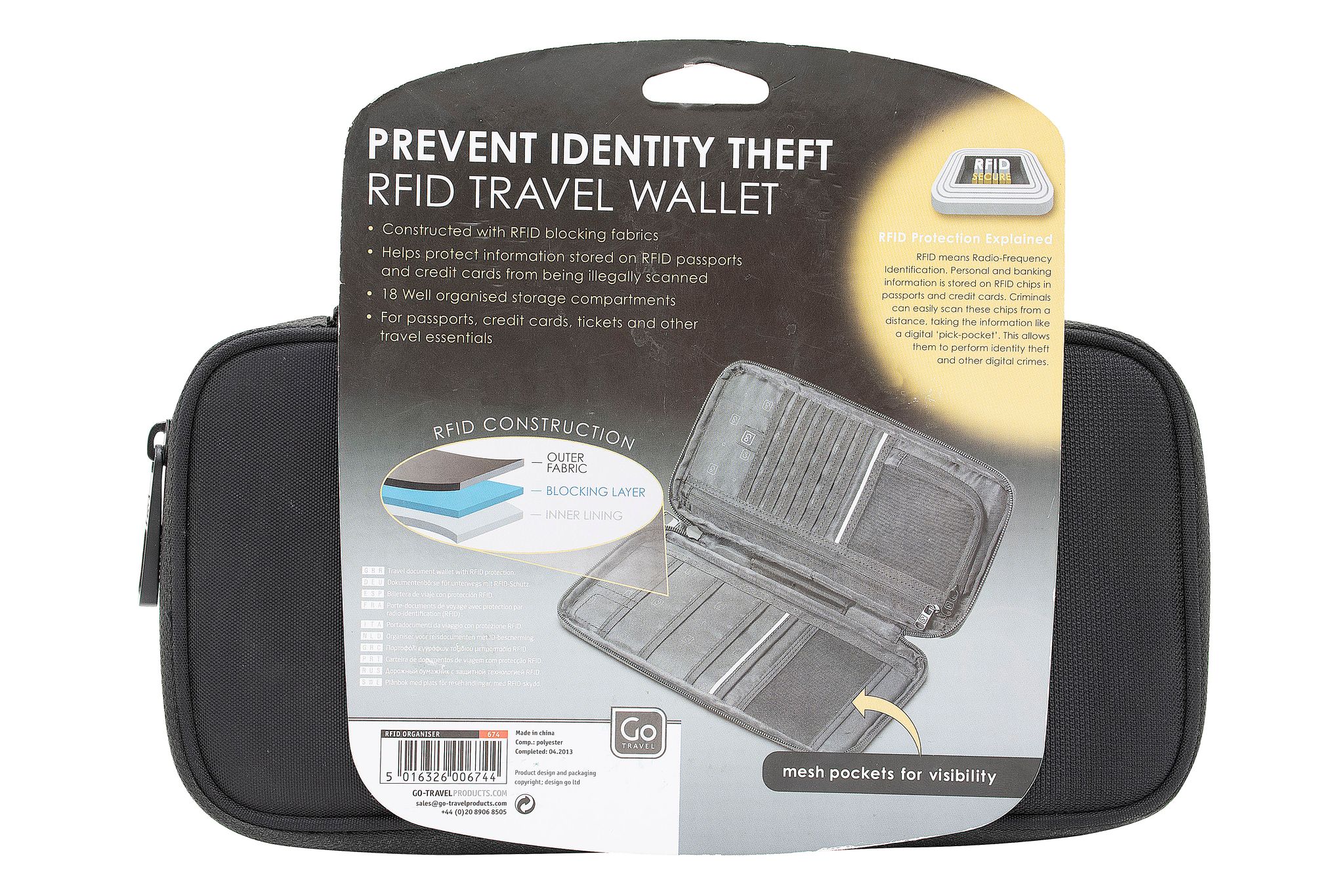 Travel-Rfid Organiser Document Case