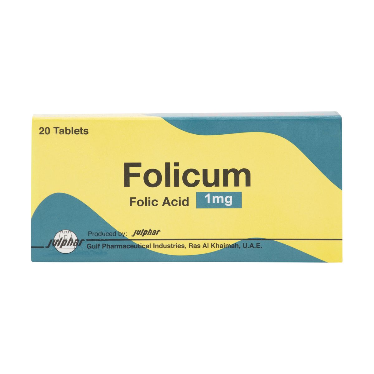 Folicum 1Mg 20 Tablets Julphar