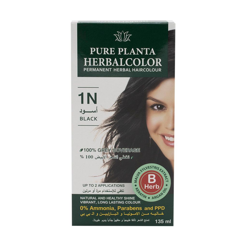 Herbal Hair Color Gel 1N Black