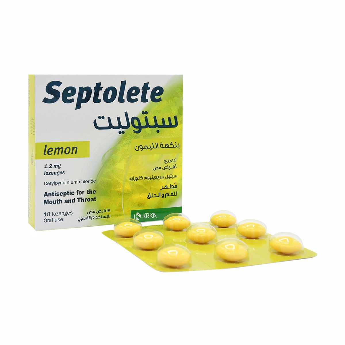 Septolete Lemon Lozenges - 18 Pcs