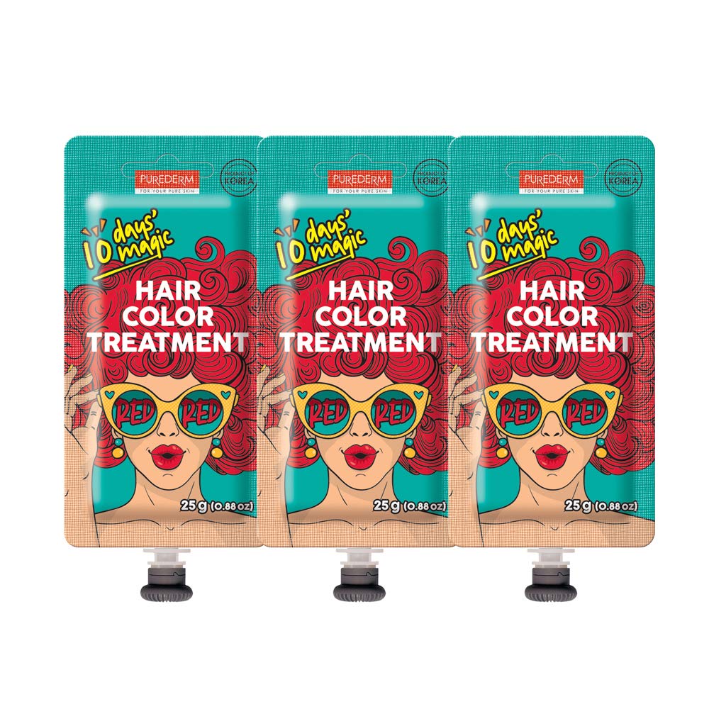 PUREDERM HAIR COLOR TREATMENT RED