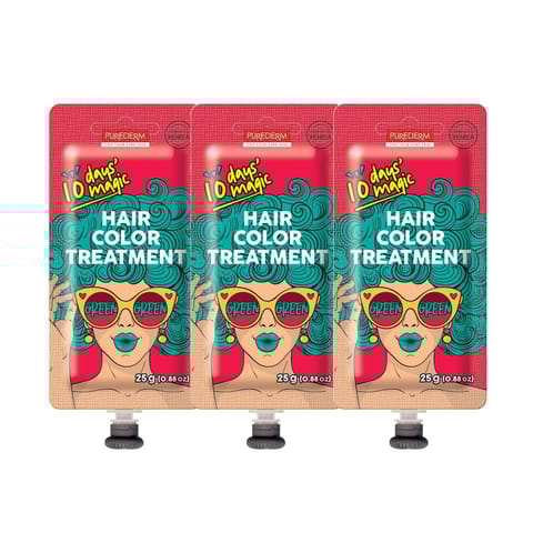 صبغة الشعر المؤقتة من بيورديرم لون اخضر