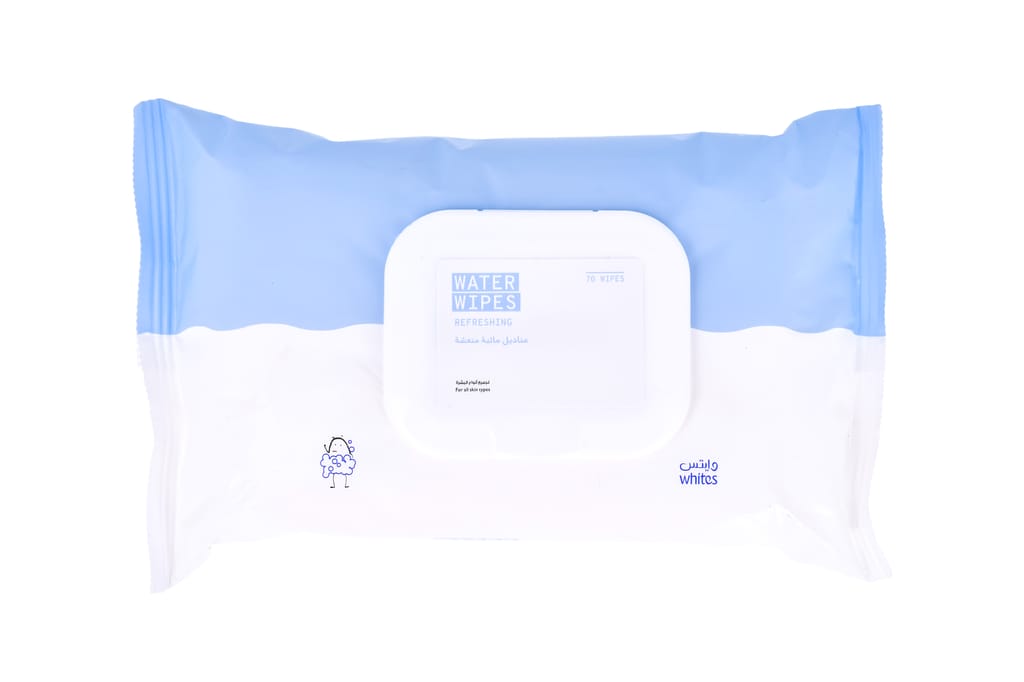 Water Refreshing Wipes for all Skin Types-70 wipes