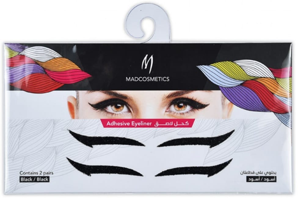 Eyeliner Adhesive Sticker  - Black/Black