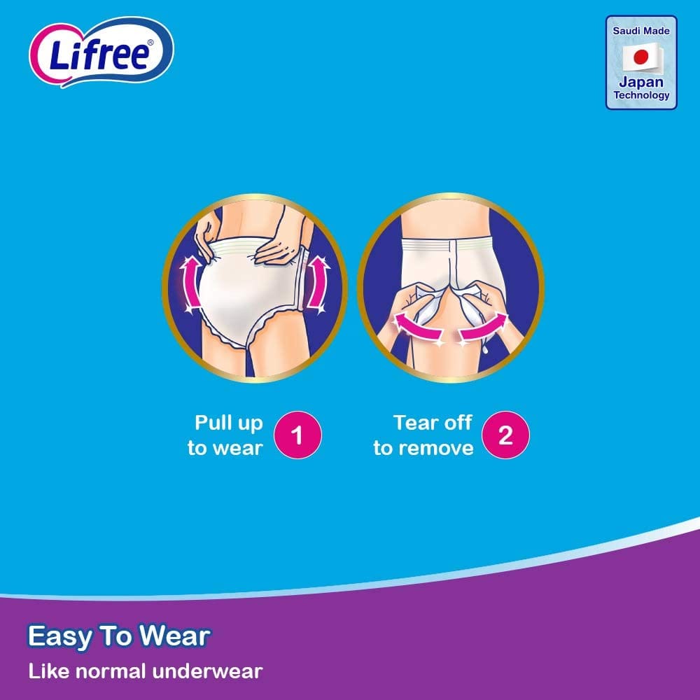 Lifree Adult Diaper Culotte Medium 20 Pcs