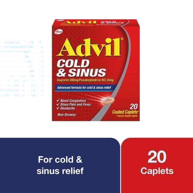ADVIL Cold&Sinus Caplet 20Pcs
