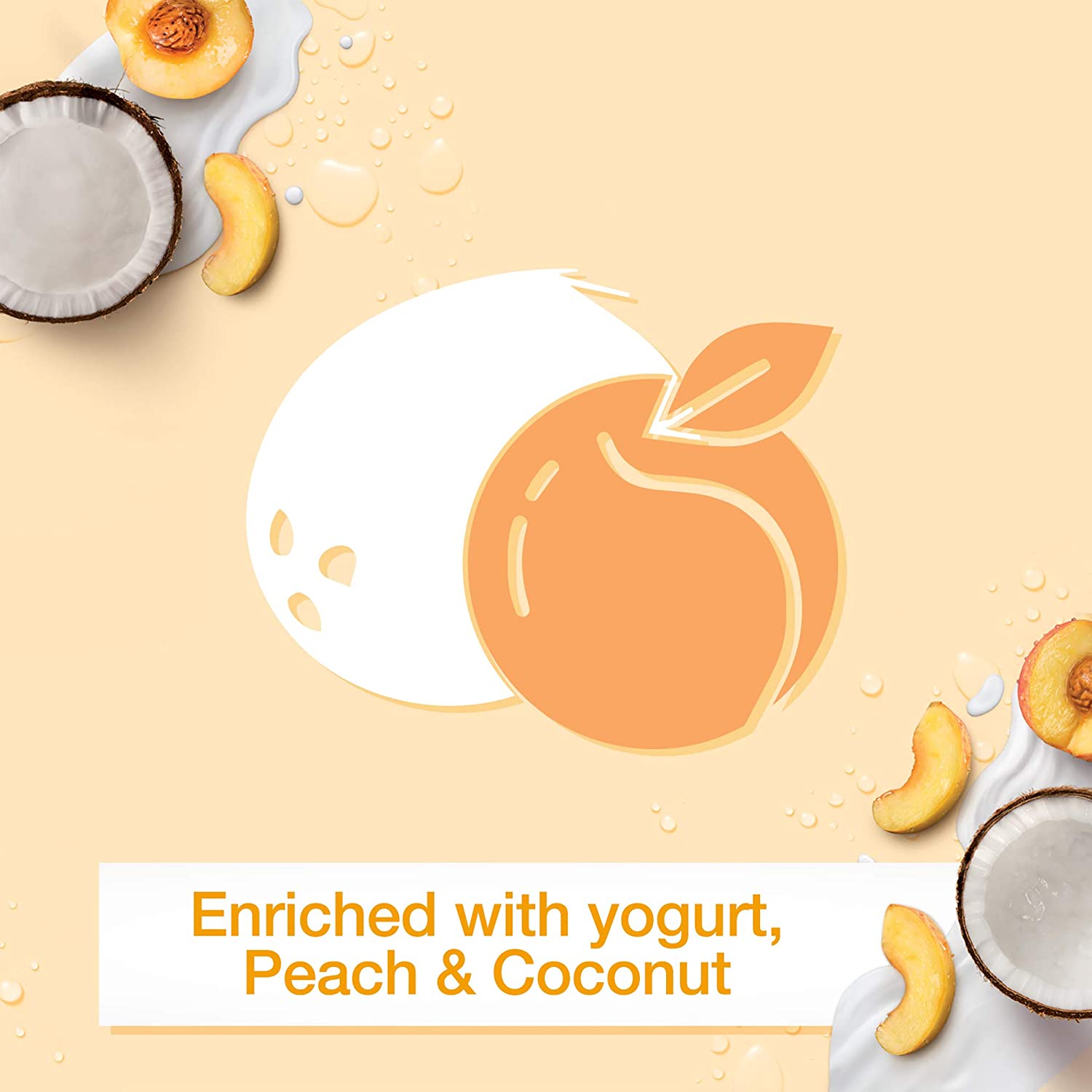 Vita-Rich Indulging body lotion Yogurt, Peach & Coconut 400 ml