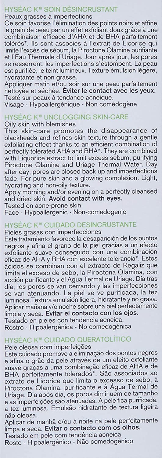Hyséac - K18 Deep Pore-Cleansing Care
