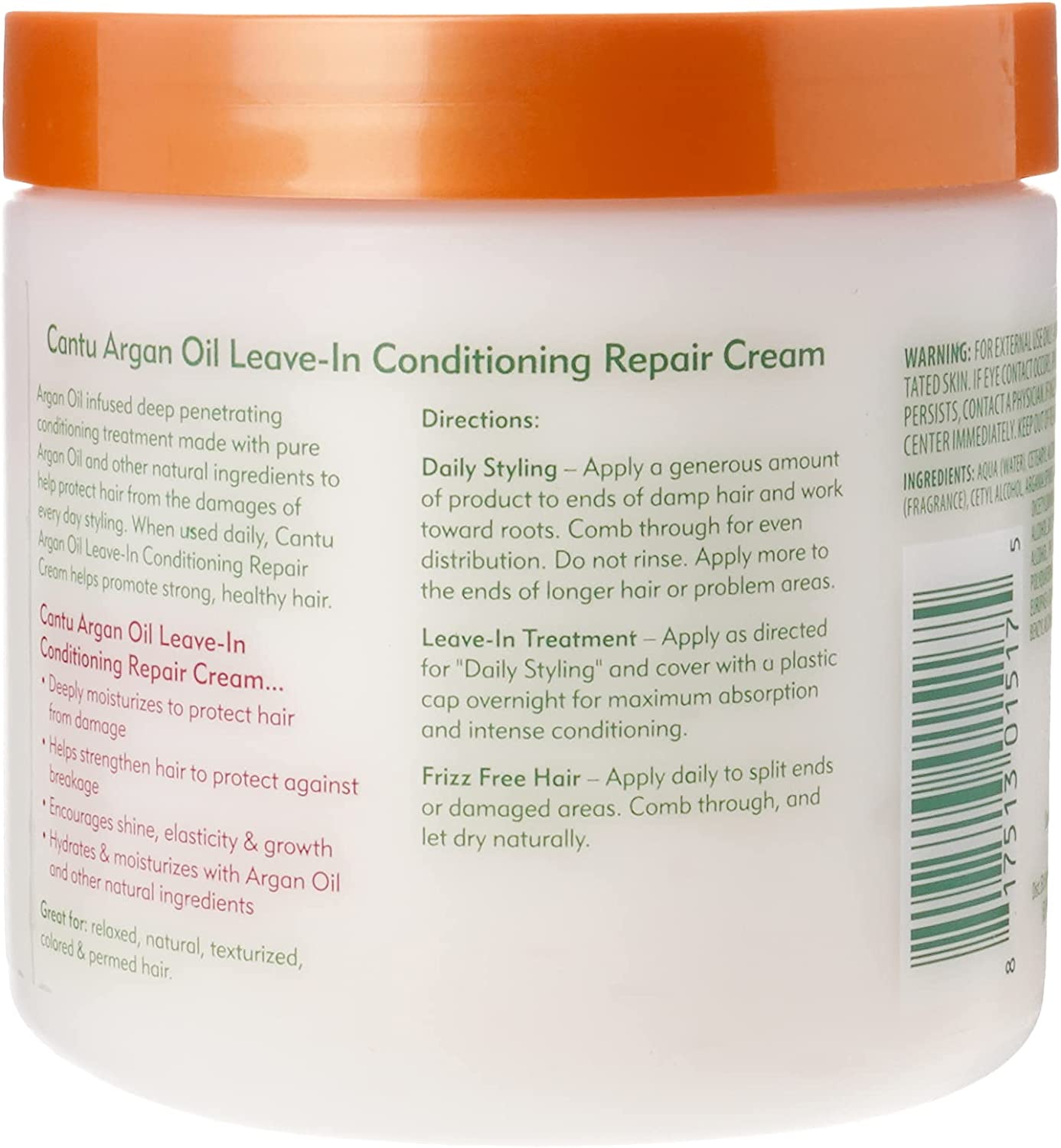 CANTU Argan Oil Leave-In Conditioning Repair Cream-435g