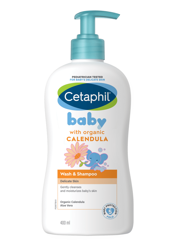 Baby Wash & Shampoo With Organic Calendula - 400Ml