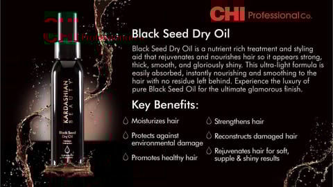 Luxury Black Seed Dry Oil