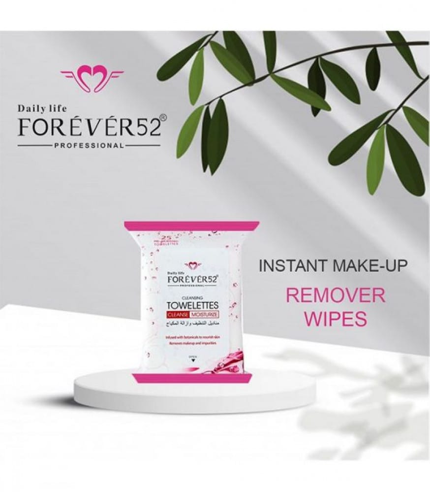 Forever52 Make Up Remover Wet Wipes 25 PCs.