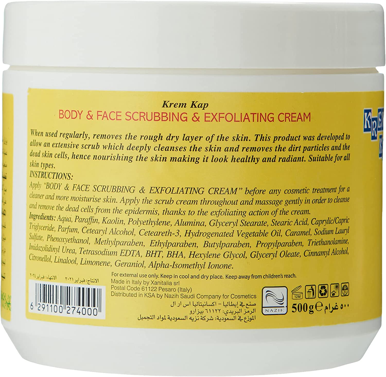 Cream Scrubbing & Exfoliating 500Ml