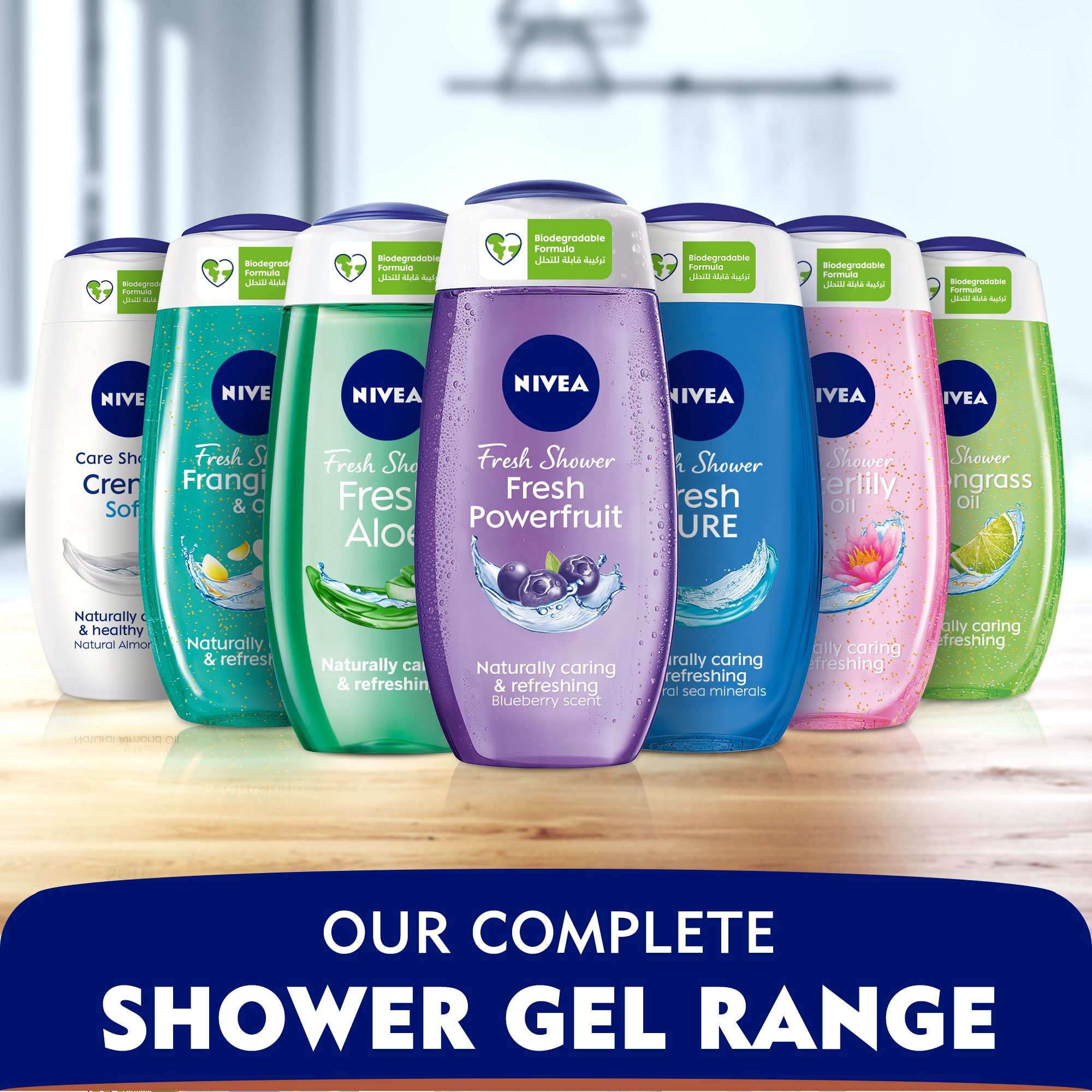 Shower Gel Body Wash, Frangipani & Oil Caring Oil Pearls Frangipani Scent, 250ml