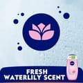 Shower Gel Body Wash, Waterlily & Oil with Caring Oil Pearls and Waterlily Scent, 250ml