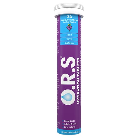 O.R.S Hydration Tablets - Blackcurrant (24 Tablets) O.R.S Hydration Tablets - Blackcurrant (24 Tablets)