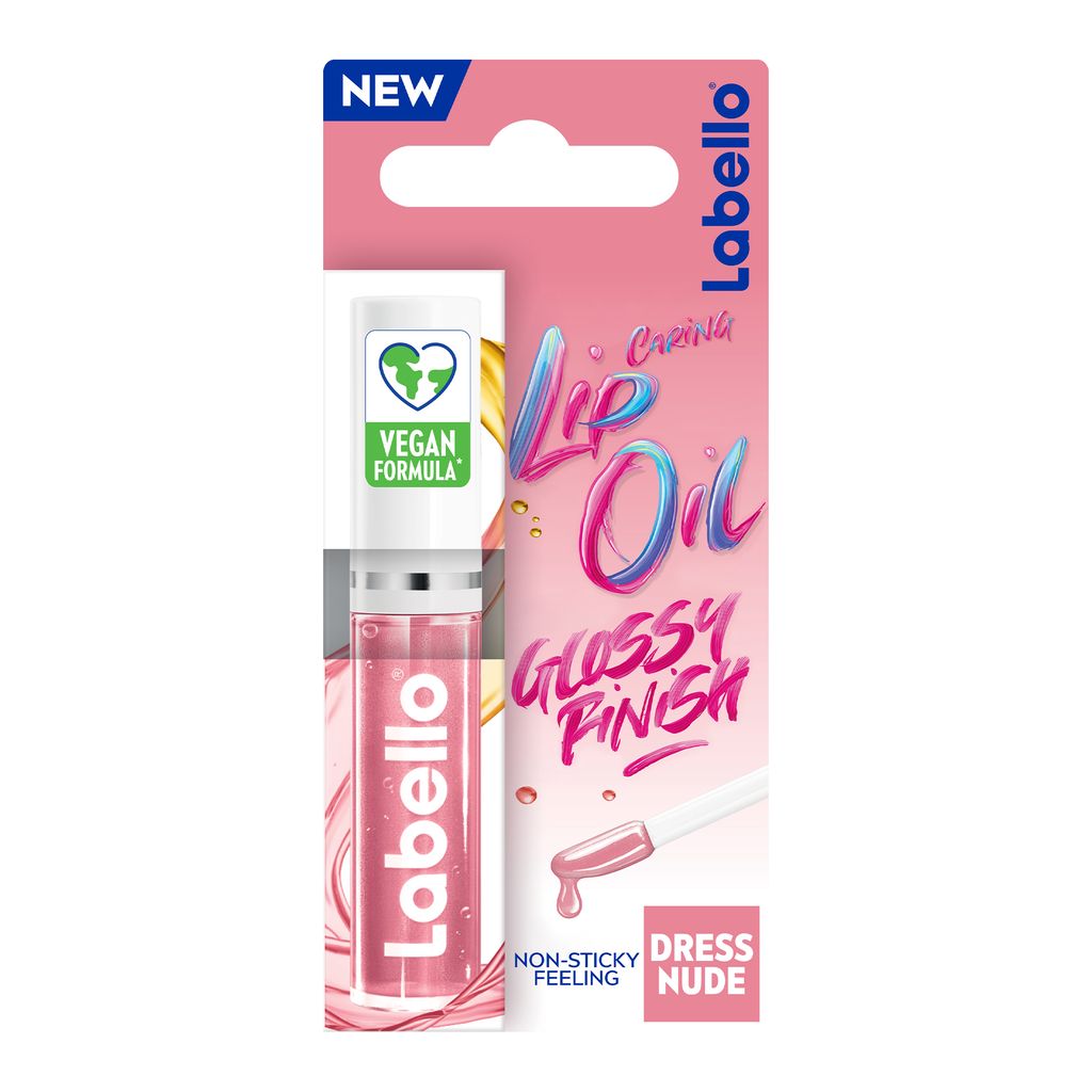 LABELLO Lip Oil, Moisturising Lip Care, Dress Nude, 5.5 ml