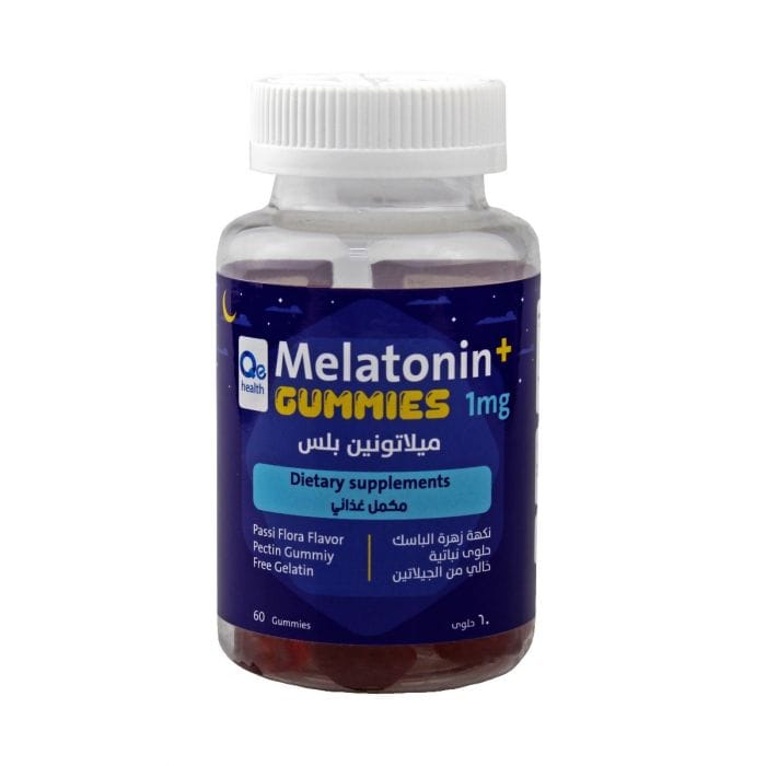 QE Melatonin+1mg 60 Gummies Passi flora Flavor