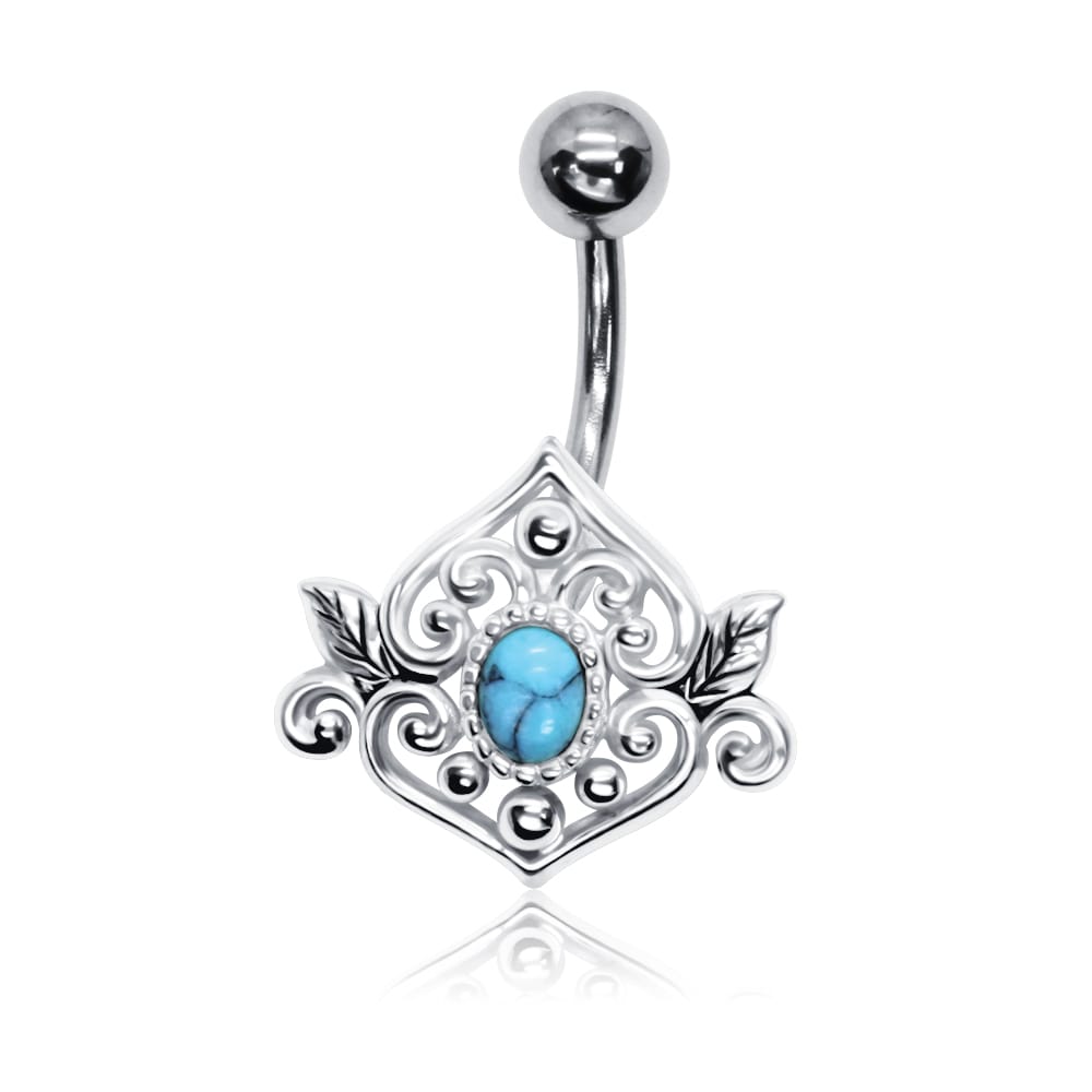 Belly Piercing - B017 Turquoise
Size   
1.6x10x5mm