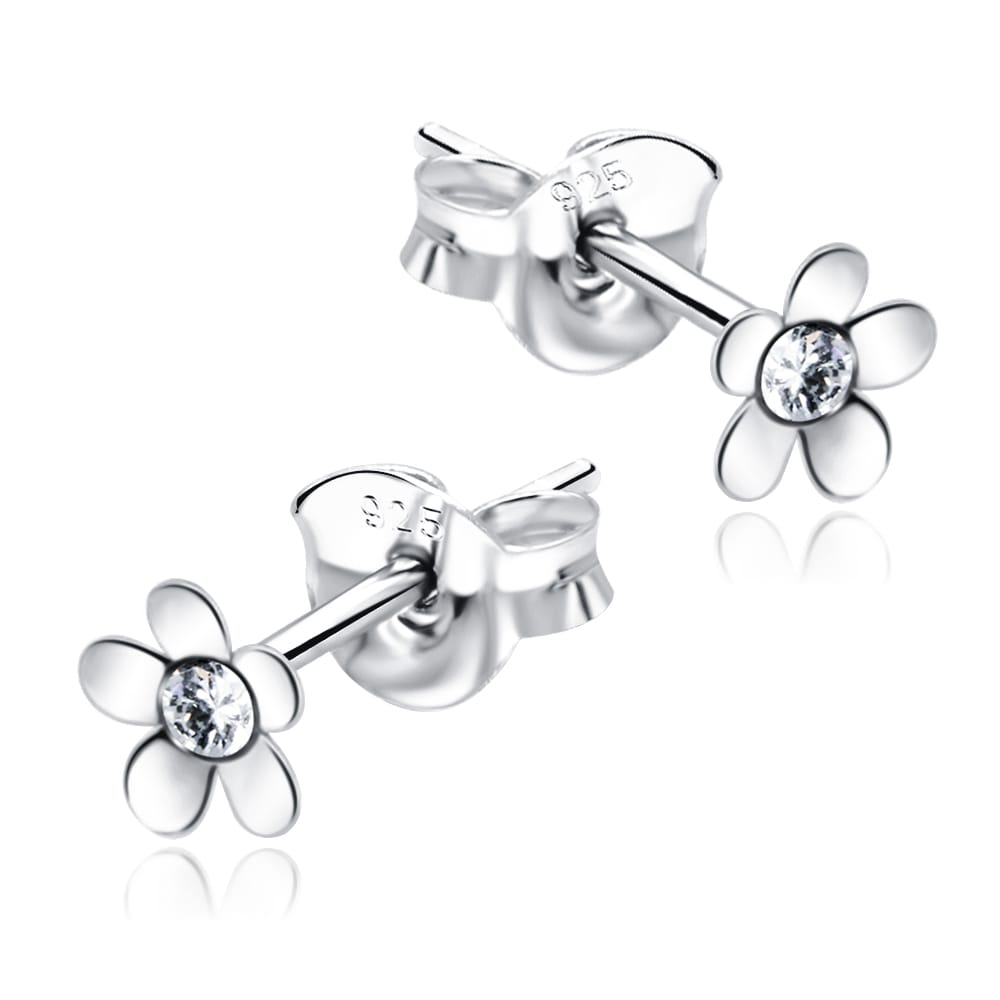 أقراص حلق أذن - موديل رقم E007 فضي زهرة
مقاس 
1.3mm