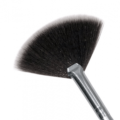 MAKE OVER 22 Highlighter And Blusher Brush SilverBrown 01