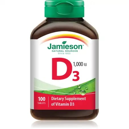 Jamieson Vitamin D3 1000 IU 100 Tablets