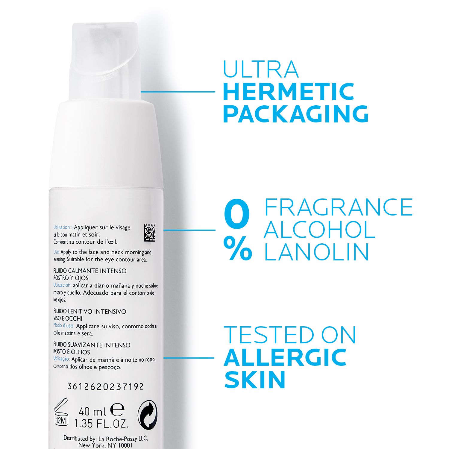 LA ROCHE POSAY Toleriane Dermallergo Fluide Moisturizer for Sensitive Skin 40 ml