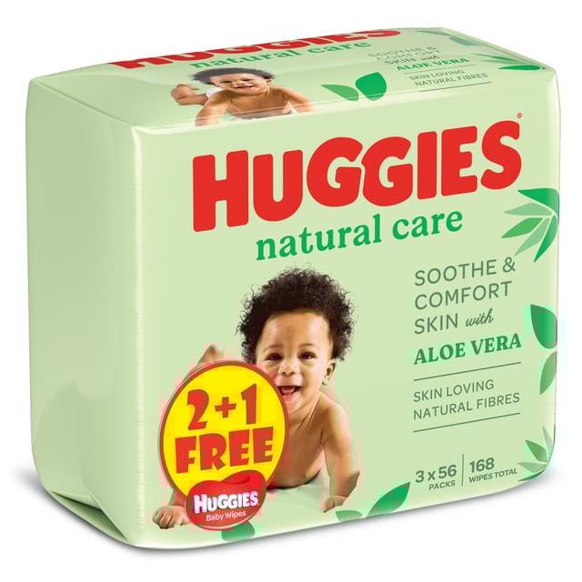 HUGGIES Baby Wipes With Aloe Vera 2 1 Free