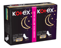 Kotex Ultra Thin Pads, Overnight Protection Sanitary Pads with Wings, 14 Sanitary Pads