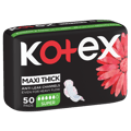 Kotex Maxi Protect Thick Pads, Super Size Sanitary Pads with Wings, 50 Sanitary Pads