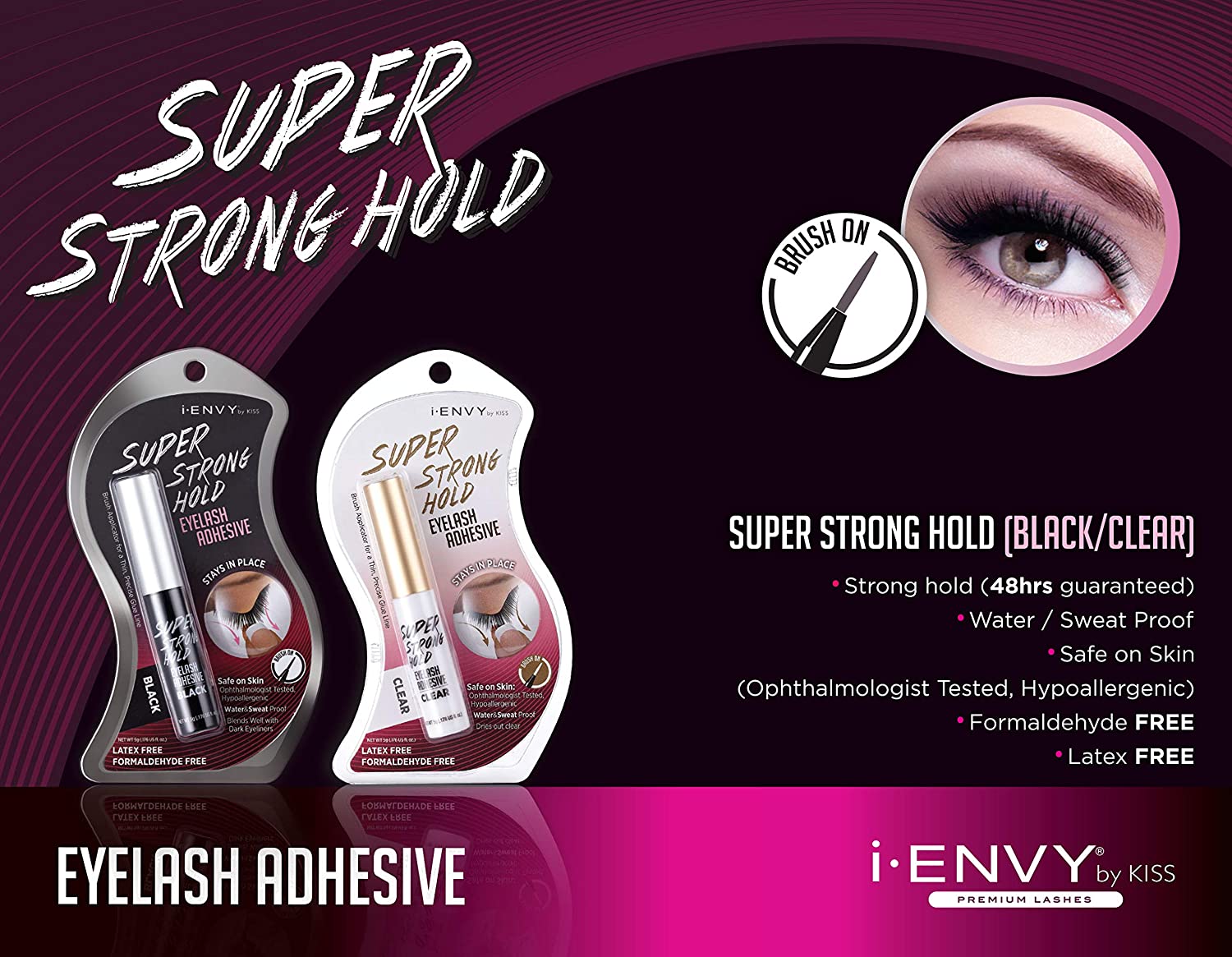 Kiss Super Strong Eyelash Adhesive Black