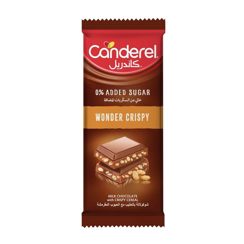 Canderel Wonder Crispy Milk Chocolate Slab 100 g