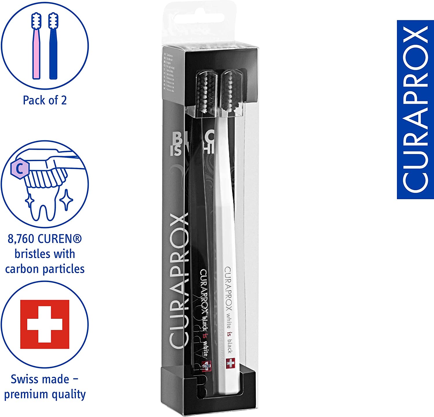Curaprox Black Is White Toothbrush Duo Pack