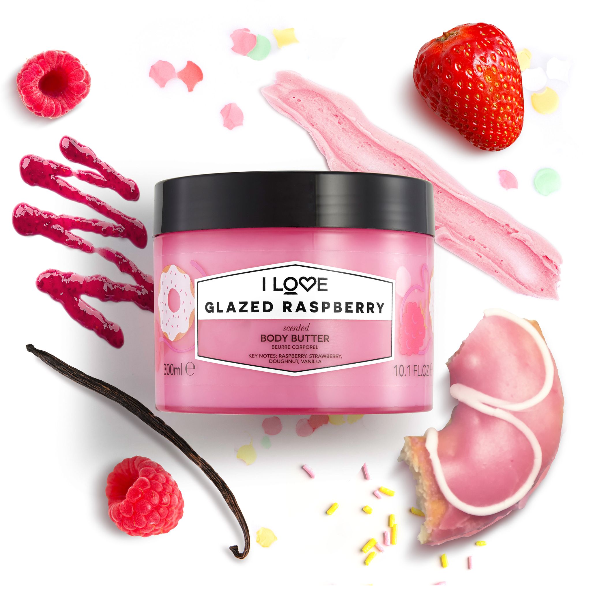 I LOVE Body Butter Glazed Raspberry330ml