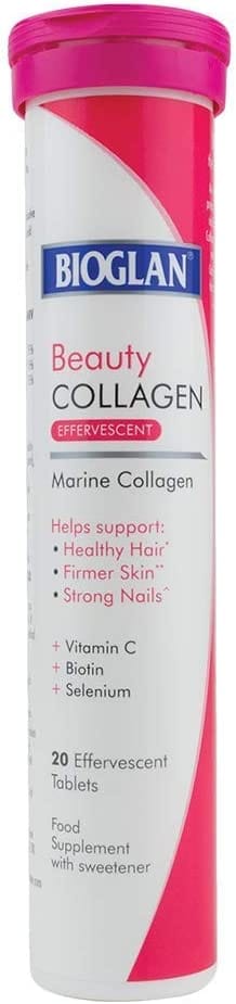 Bioglan Collagen, Vitamin C & Biotin 20 Effervescent Tablets