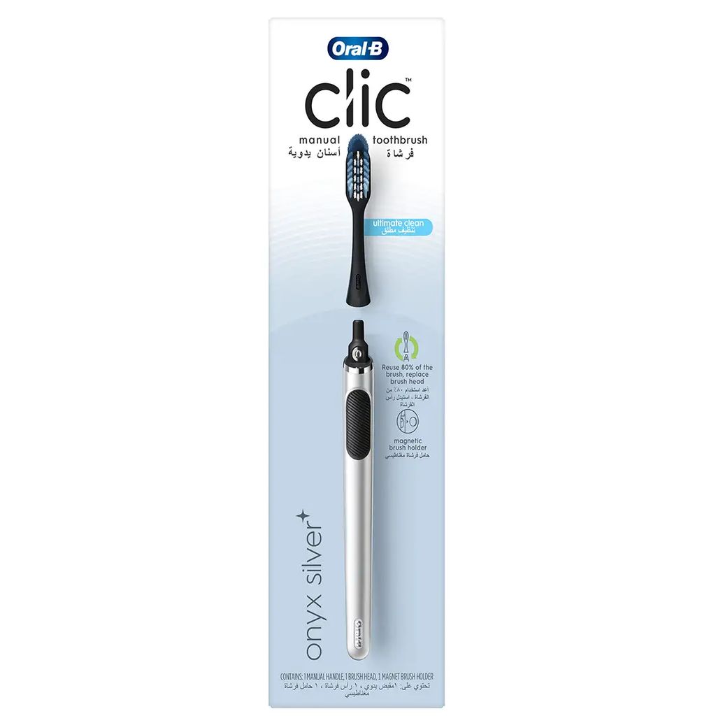 Oral-B Clic Tp Onyx Silver Handel