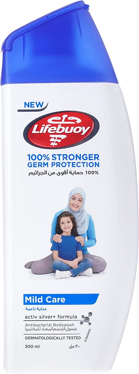 Lifebuoy Body Wash Care 300 ml + Puff