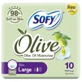 Sofy Feminine Napkin Olive Large Pack 10 pads