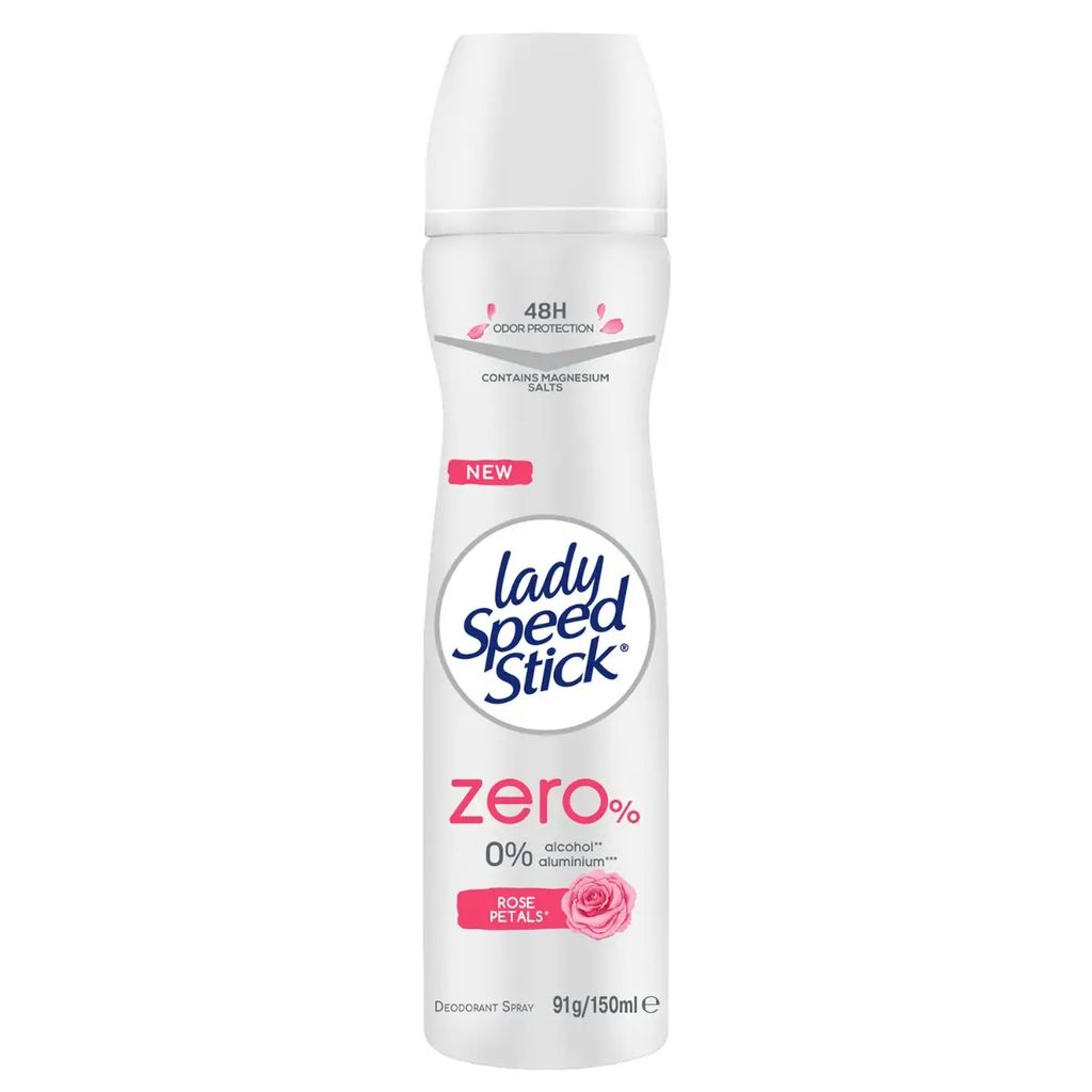 Lady Speed Stick Zero% Rose Spray150 Ml