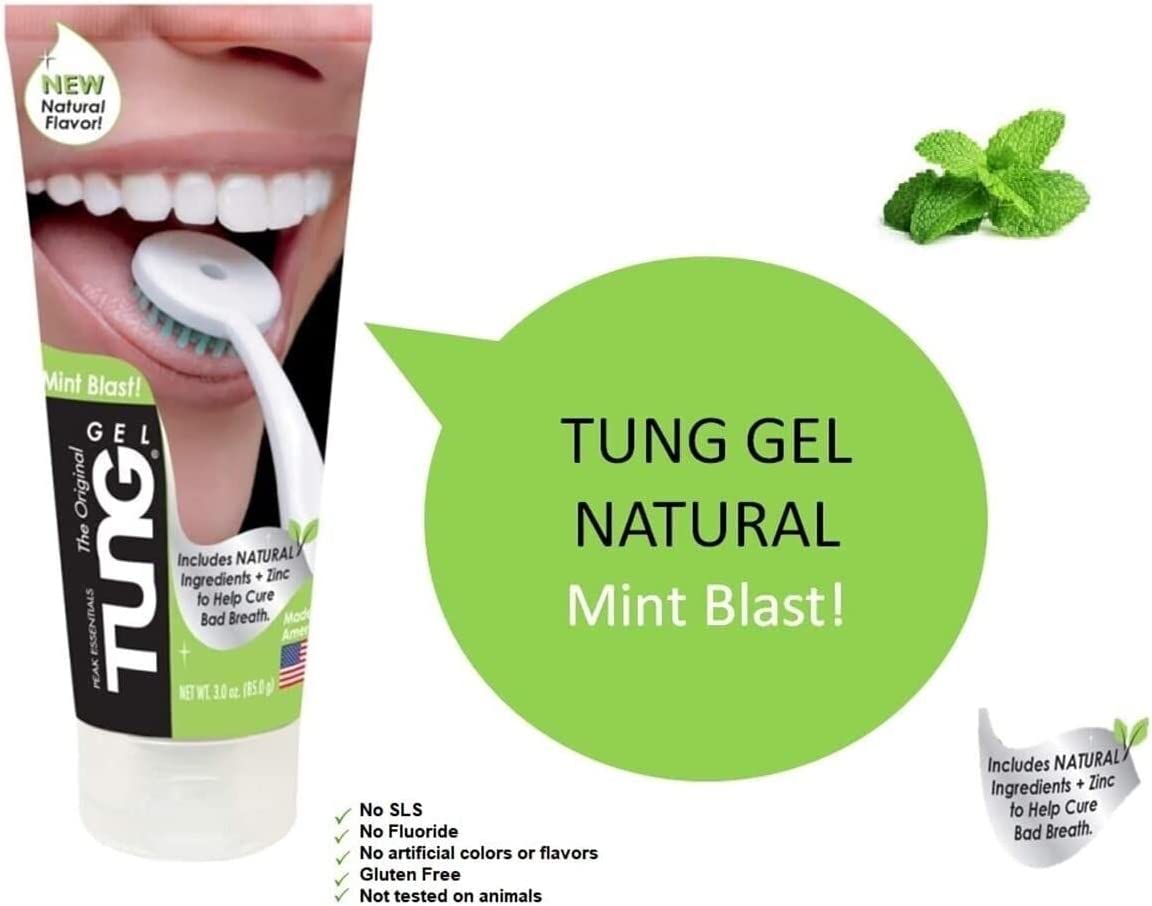 Tung Natural Tongue Gel, With Mint, Reduces Bad Breath - 85 Gm