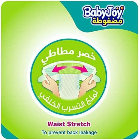 Babyjoy Compressed Diapers, Size 7 42Pc