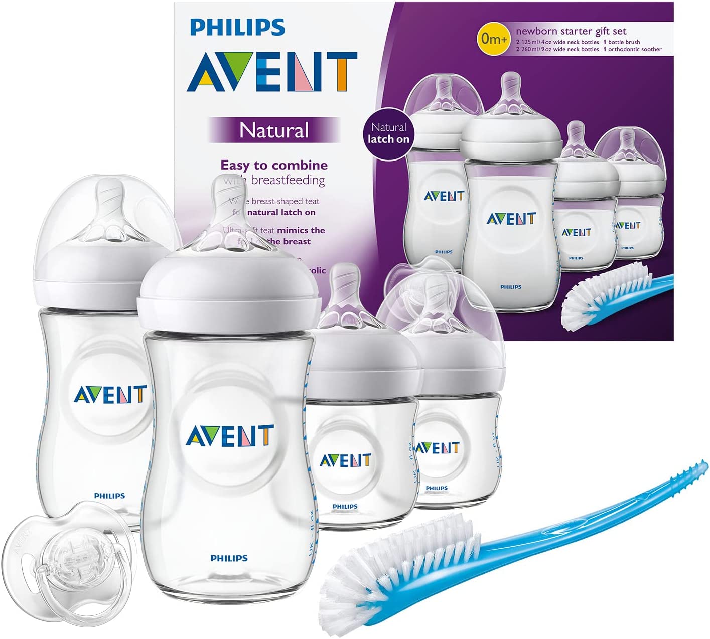 Philips Avent NATURAL 20 FEEDING NB STARTER CLEAR SET