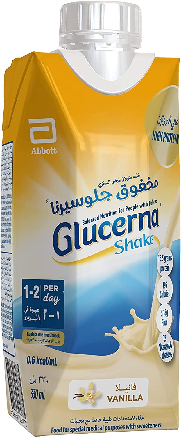 Glucerna Shake Vanilla Flavor 330 Ml