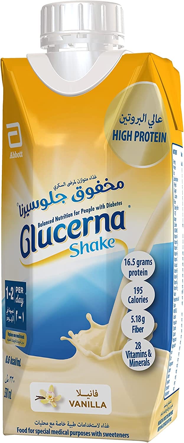 Glucerna Shake Vanilla Flavor 330 Ml