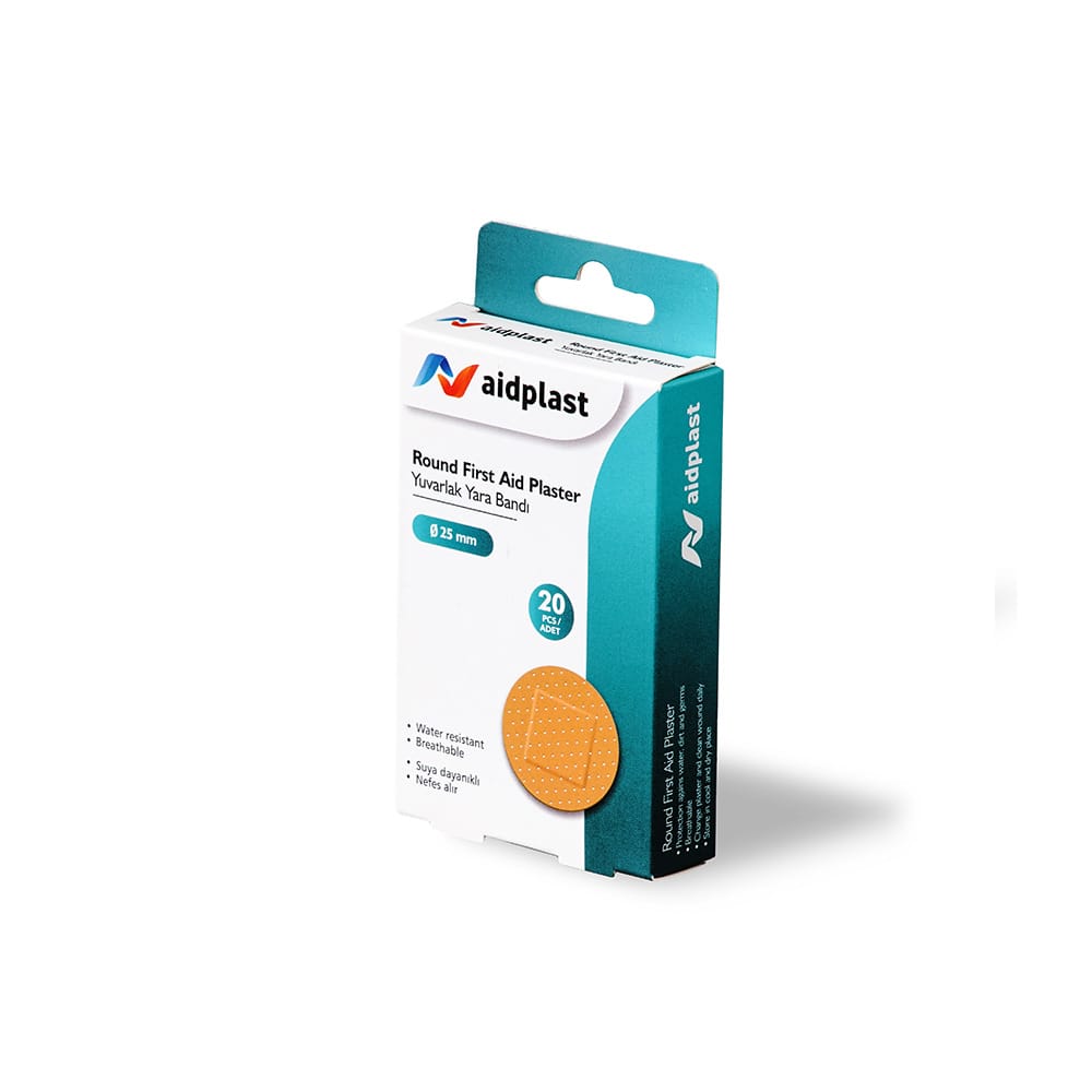 Aidplast Round Plaster 25M 20 Pcs