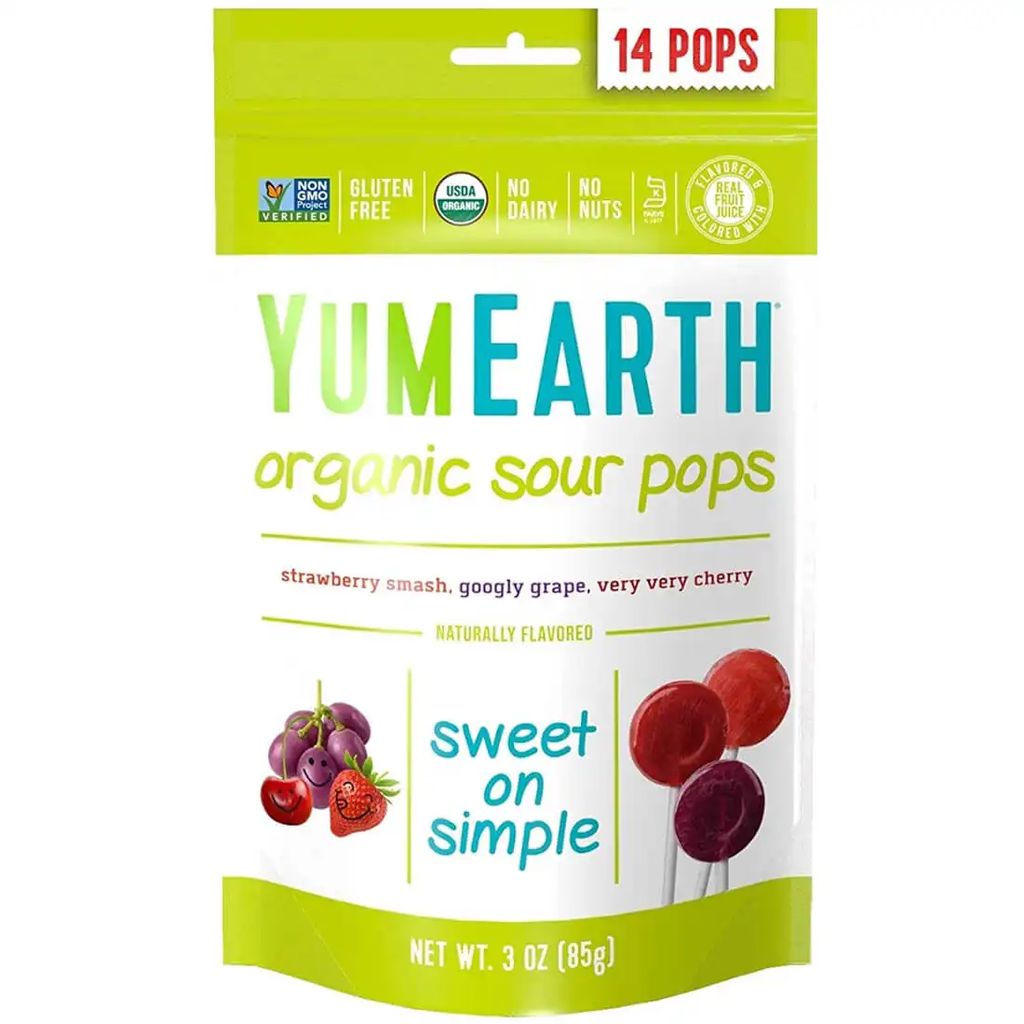 YumEarth Organic Sour Pops 14 Pops