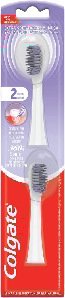 Colgate 360° Charcoal Battery Powered Toothbrush Replacement Brush Head