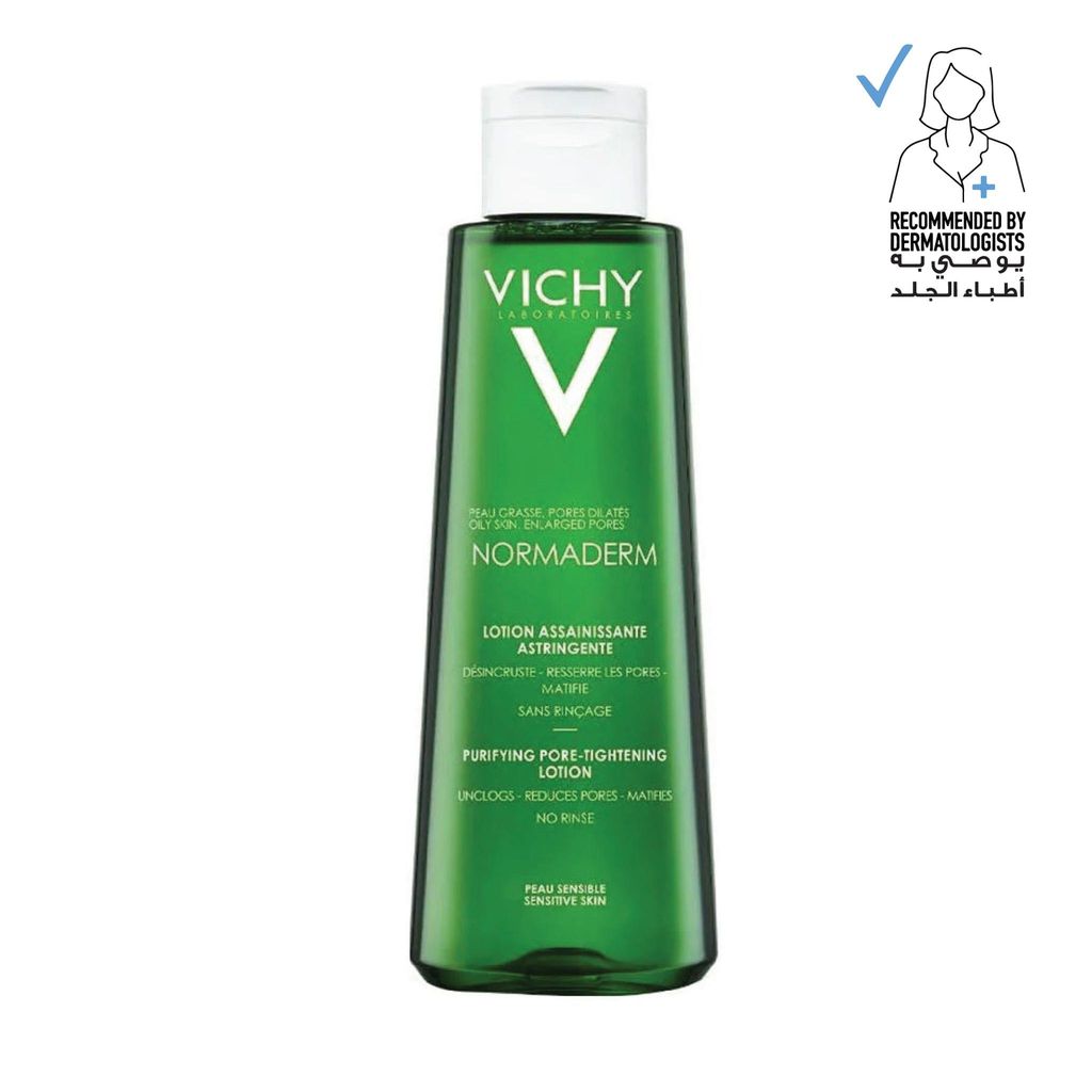 VICHY Normaderm Pore Tightening Toner for Oily/Acne Skin with Salicylic and Glycolic acid 200ml