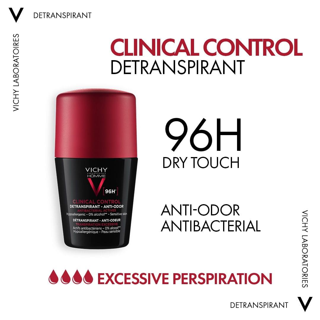 96 Hour Clinical Control Deodorant for Men 50ml