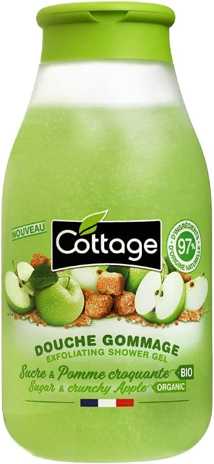 COTTAGE - Shower Scrub - Sugar & Organic Crunchy Apple - 97% natural ingredients - 270 ml